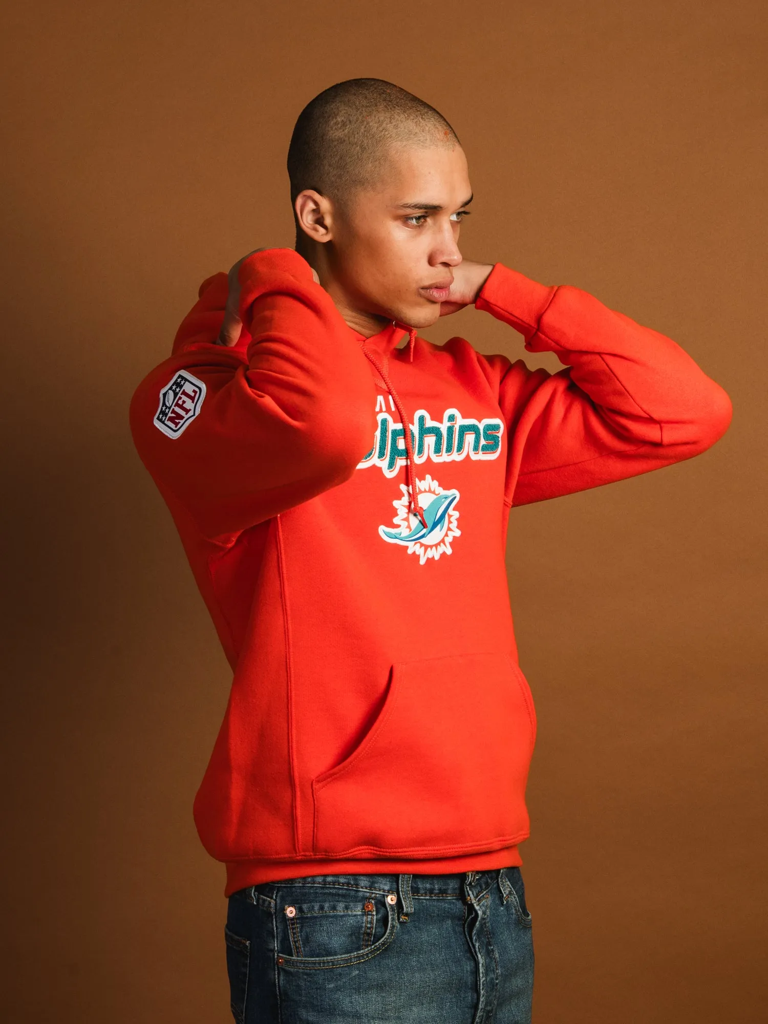 NFL MIAMI DOLPHINS END ZONE PULLOVER HOODIE sold by Boathouse product image thumbnail 3