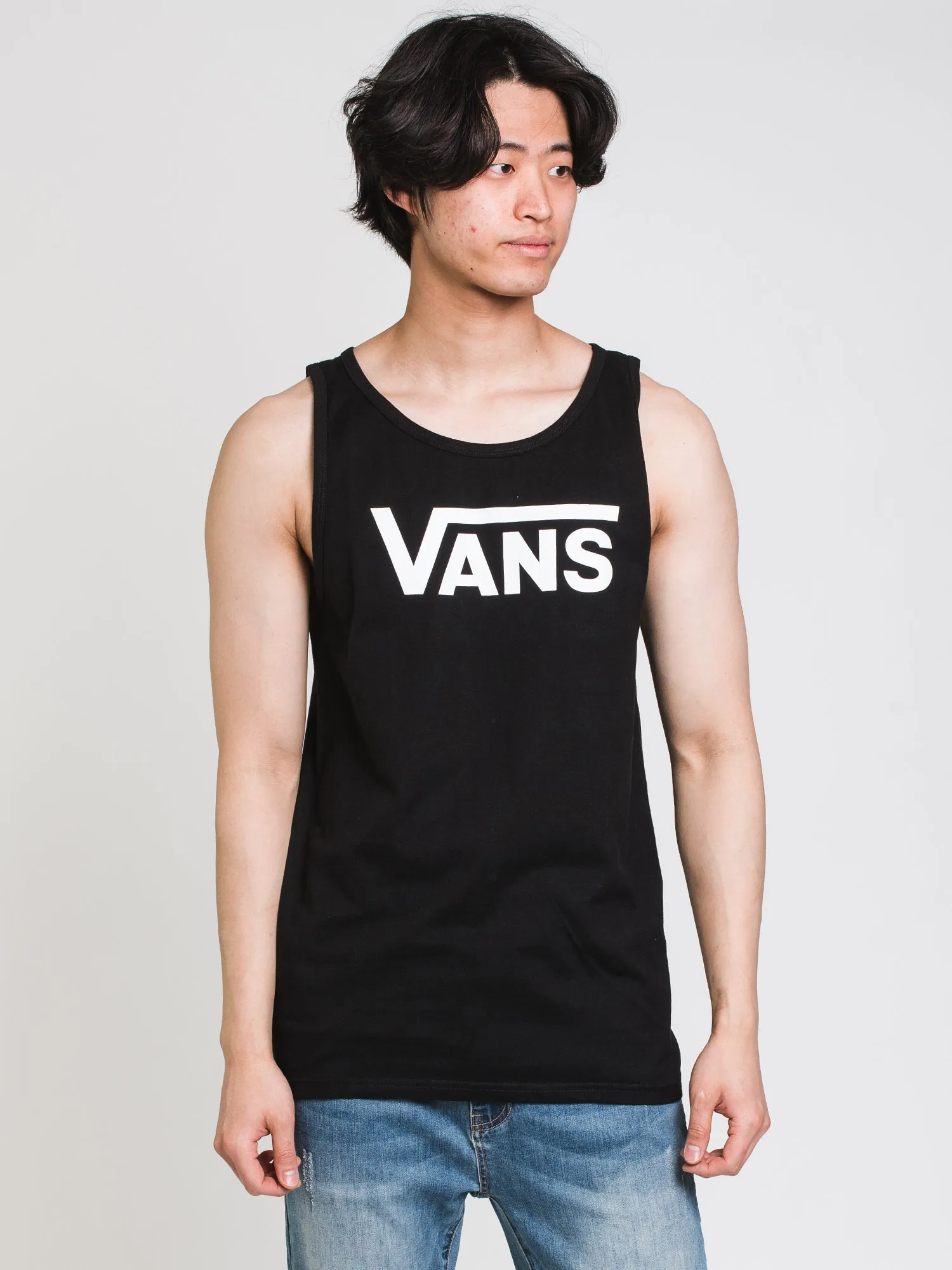 VANS CLASSIC TANK TOP - BLACK/WHITE sold by Boathouse
