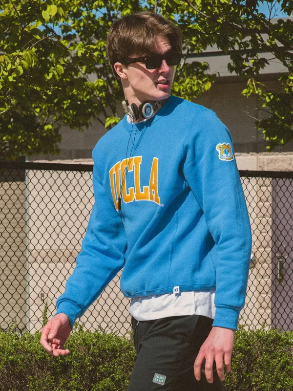NCAA UCLA SLEEVE EMBROIDERED CREW sold by Boathouse