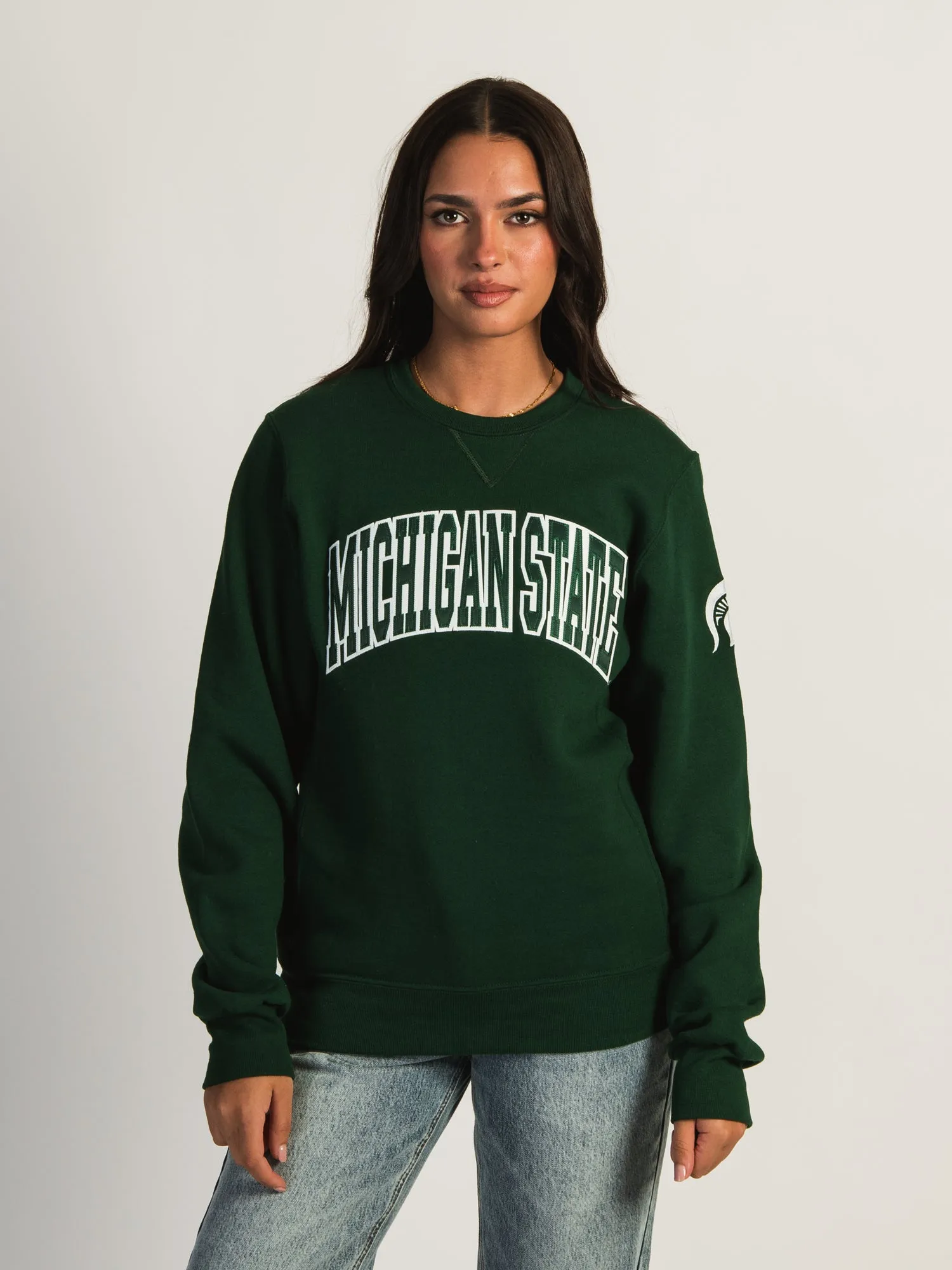 NCAA MICHIGAN STATE SLEEVE EMBROIDERED CREW sold by Boathouse product image thumbnail 3