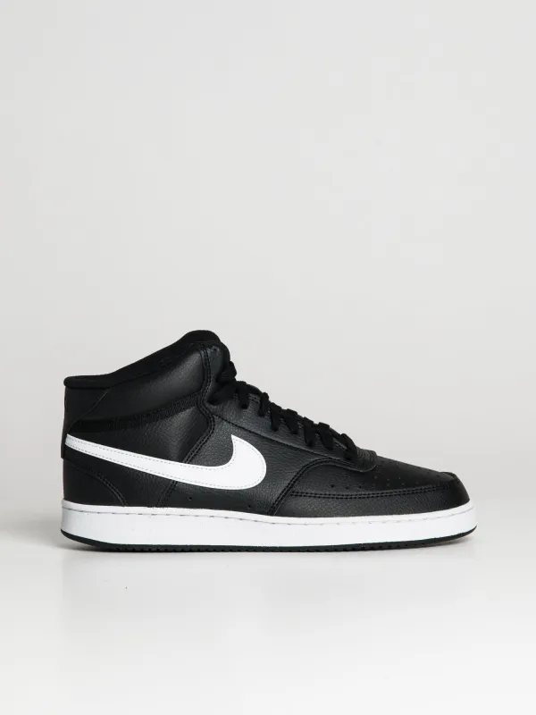 MENS NIKE COURT VISION MID NEXT NATURE SNEAKER - BLACK/WHITE sold by Boathouse