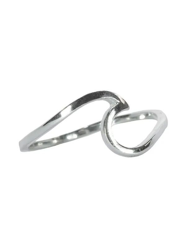 PURA VIDA WAVE RING - SILVER sold by Boathouse