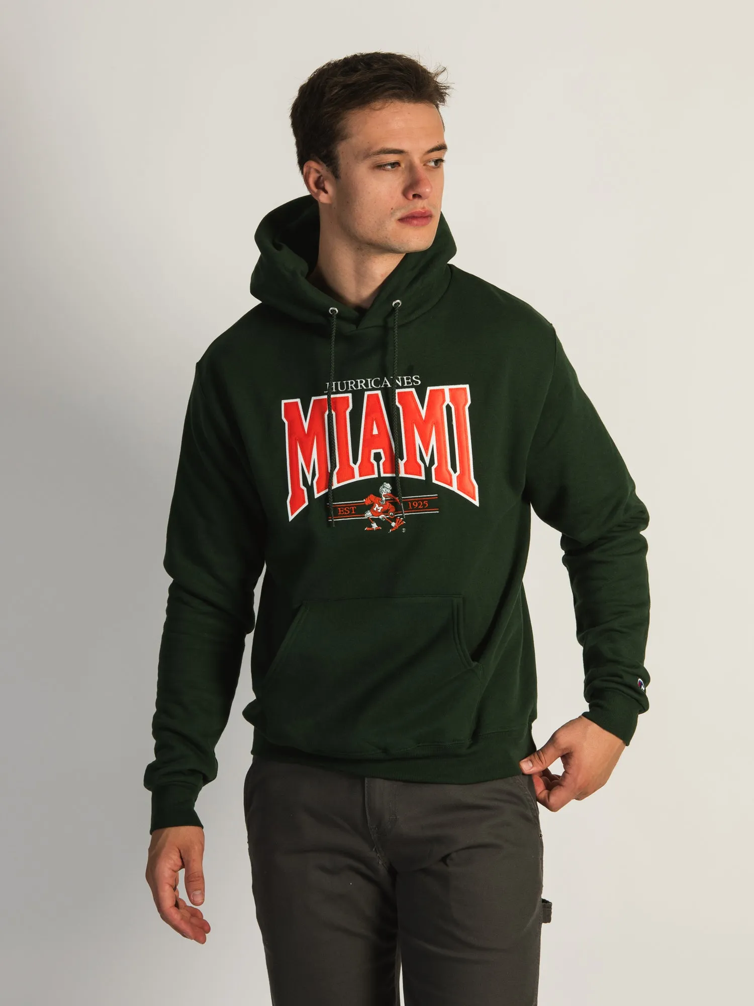NCAA MIAMI U PULLOVER HOODIE sold by Boathouse product image thumbnail 3
