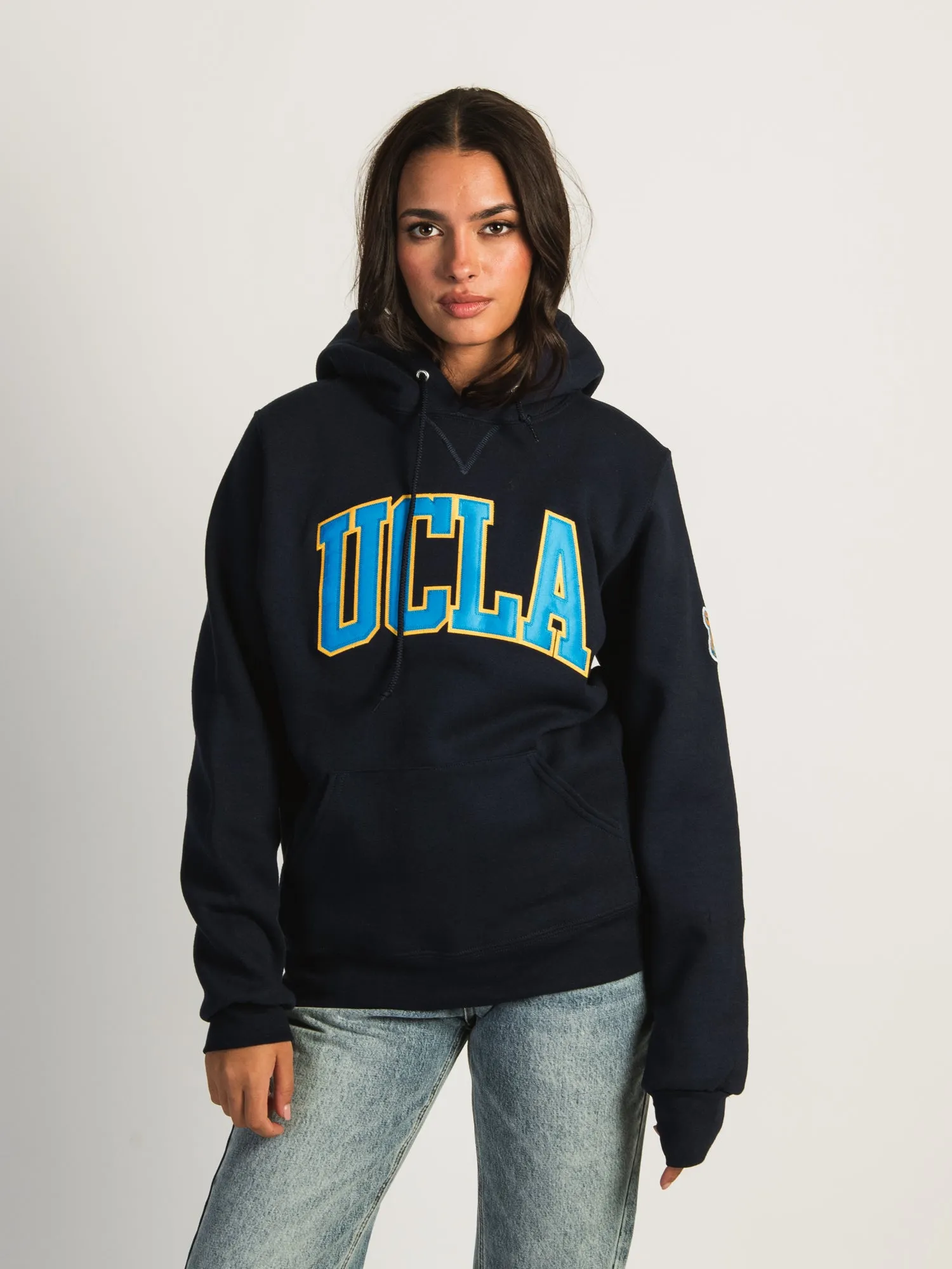 NCAA UCLA SLEEVE EMBROIDERED HOODIE sold by Boathouse product image thumbnail 2