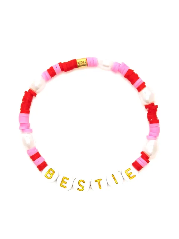 PURA VIDA VINYL DISC ALPHABET BRACELET sold by Boathouse