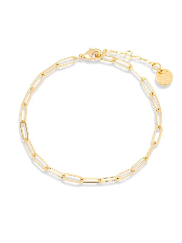 PURA VIDA HARPER PAPERCLIP CHN BRACELET sold by Boathouse