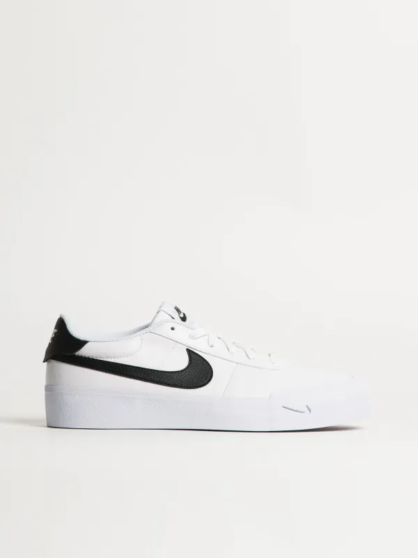 MENS NIKE COURT SHOT SNEAKER - WHITE/BLACK sold by Boathouse