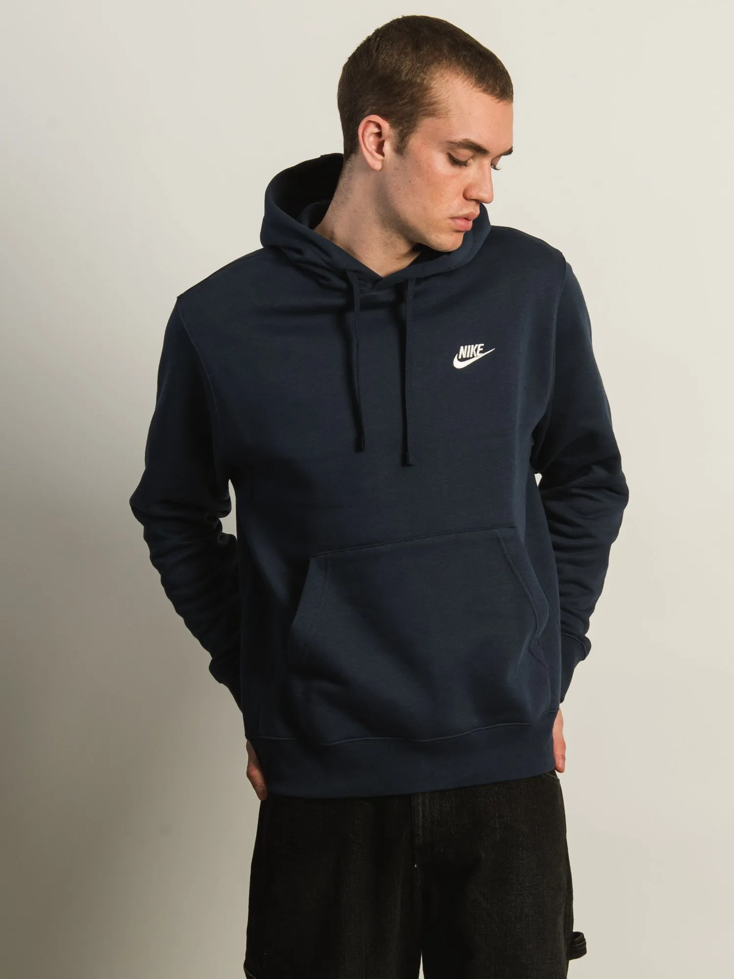 NIKE M NSW CLUB PULLOVER HOODIE-NAVY sold by Boathouse