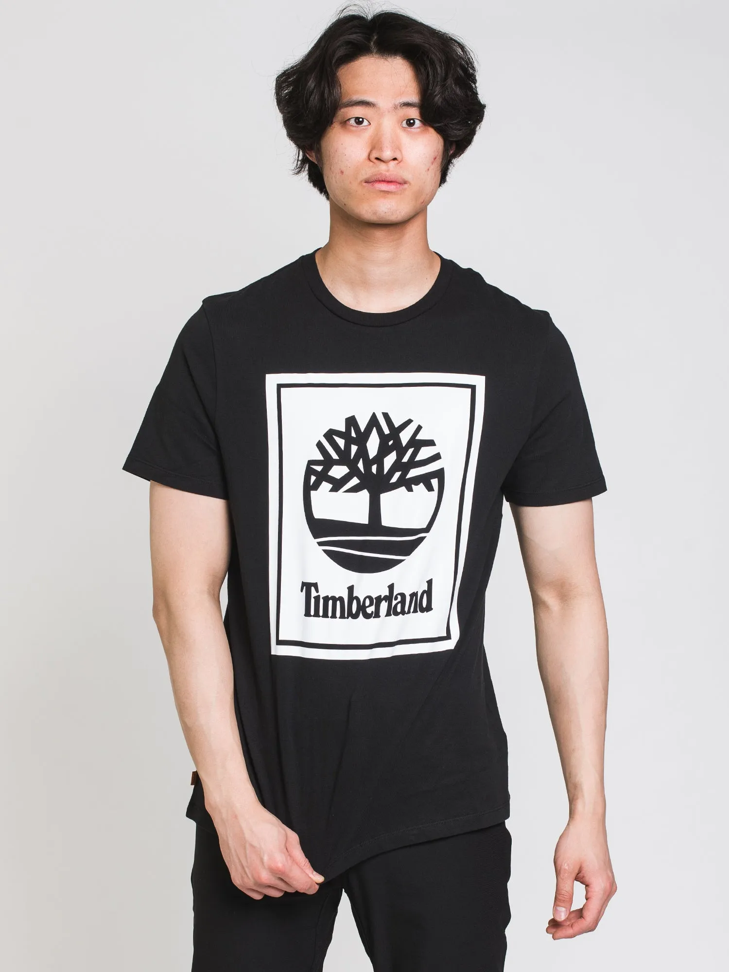 TIMBERLAND STACK LOGO SHORT SLEEVE TEE - CLEARANCE sold by Boathouse