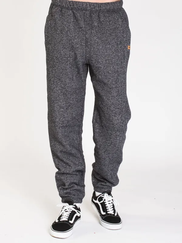 MENS UNWIND SWTPNT - BLACK MARLED - CLEARANCE sold by Boathouse