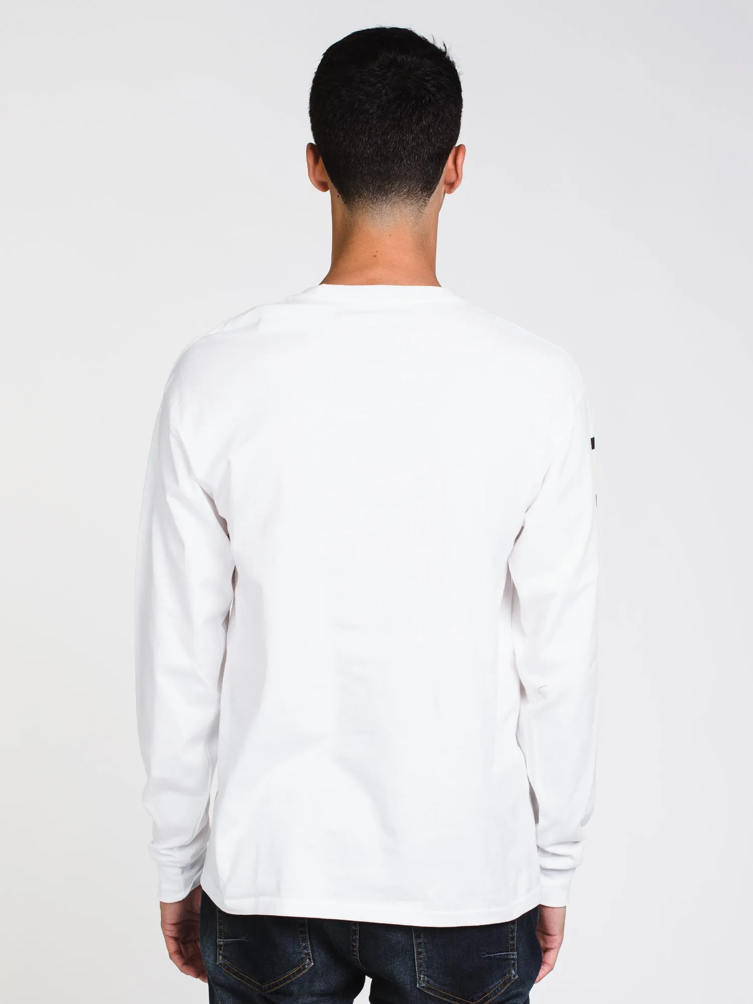 MENS CL MULTI CHECKER LONG SLEEVE T-SHIRT- WHITE - CLEARANCE sold by Boathouse product image thumbnail 2
