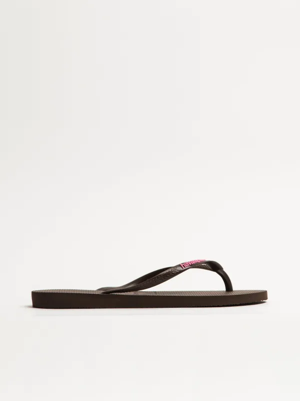 WOMENS HAVAIANAS SLIM SPARKLE ME - BROWN sold by Boathouse