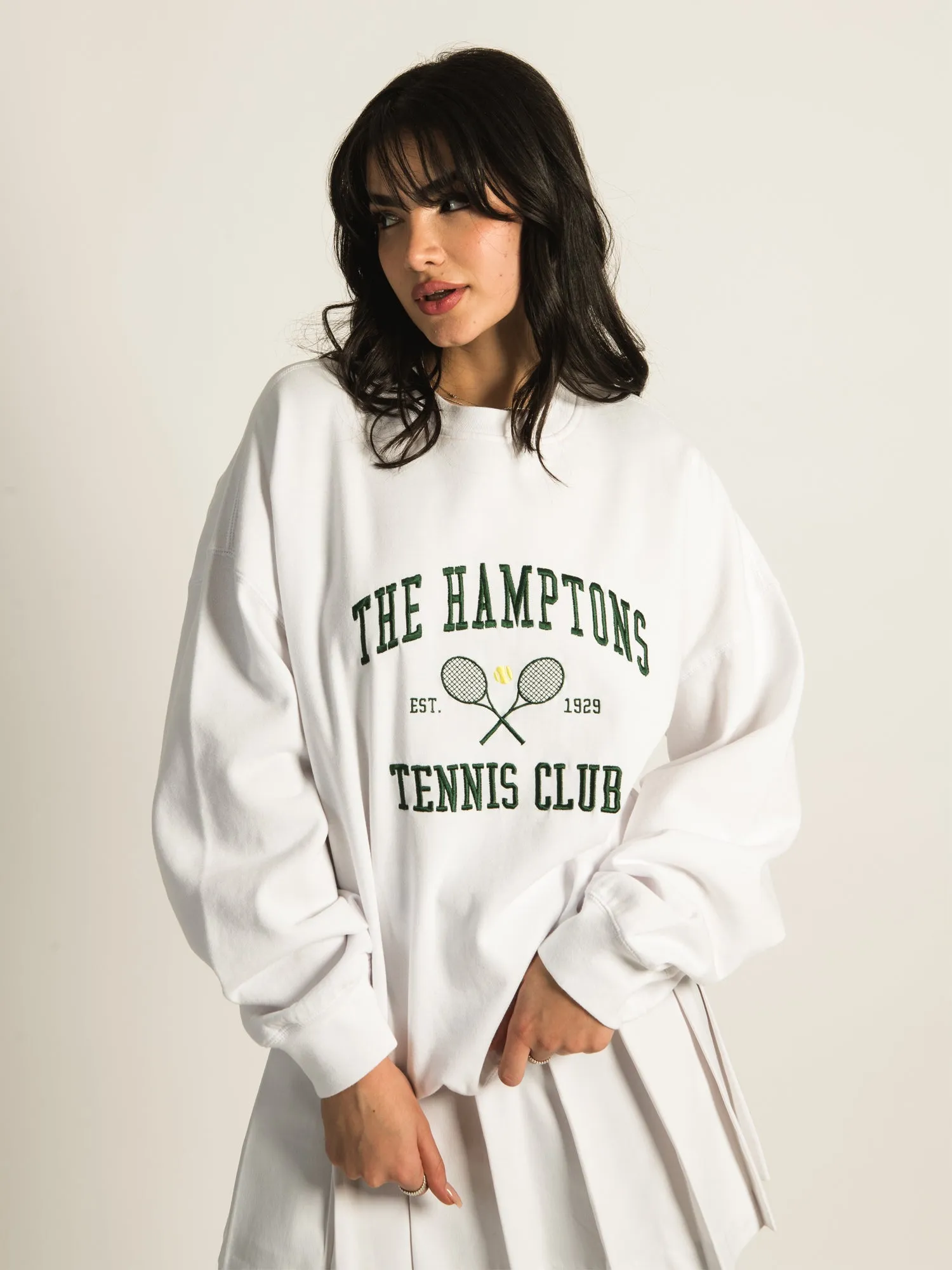 HARLOW MICHELLE CREW EMBROIDERED SWEATSHIRT - CLEARANCE sold by Boathouse product image thumbnail 2