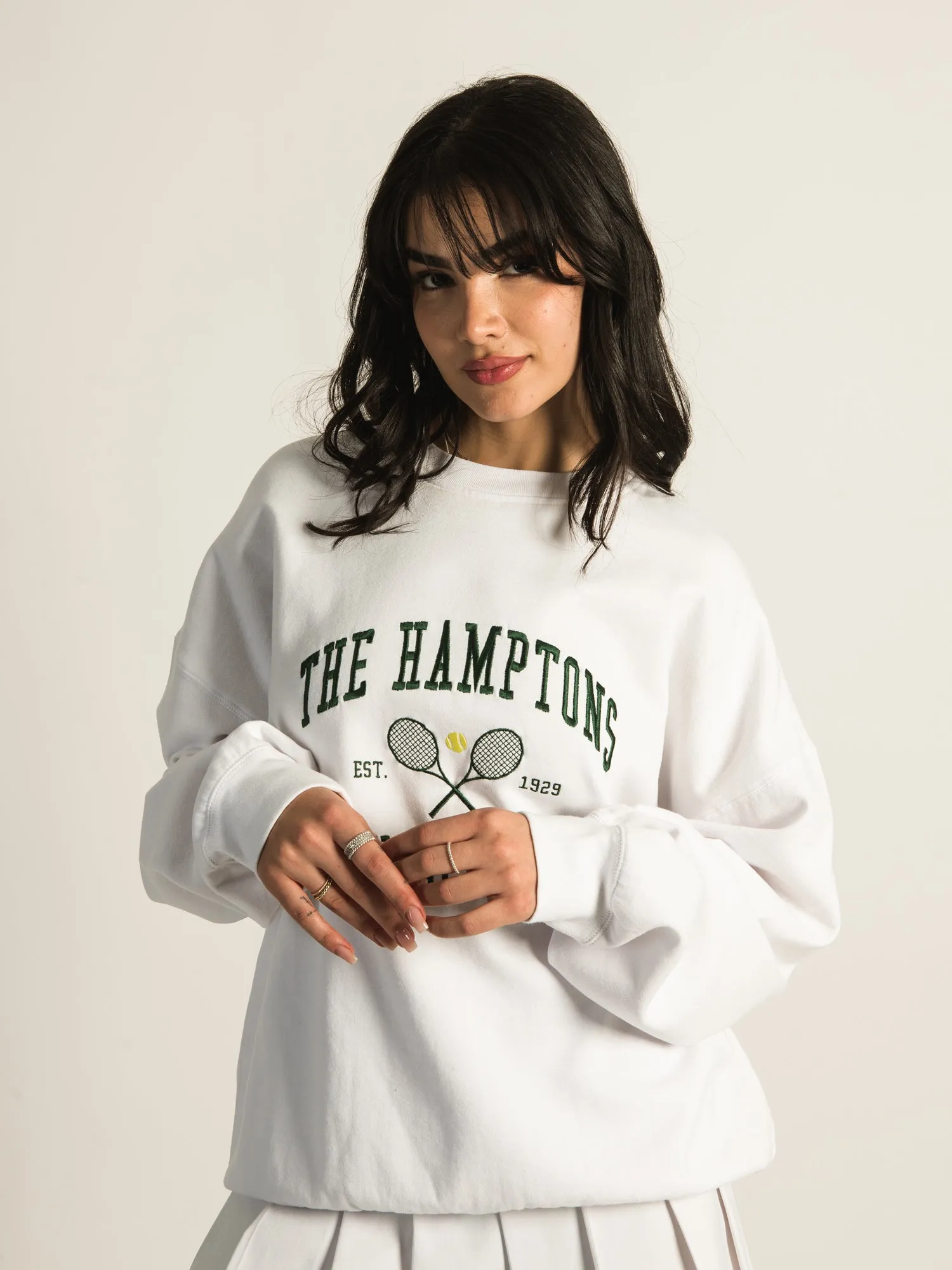 HARLOW MICHELLE CREW EMBROIDERED SWEATSHIRT - CLEARANCE sold by Boathouse product image thumbnail 5