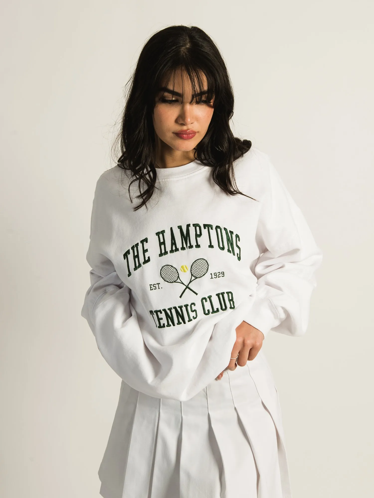 HARLOW MICHELLE CREW EMBROIDERED SWEATSHIRT - CLEARANCE sold by Boathouse product image thumbnail 3