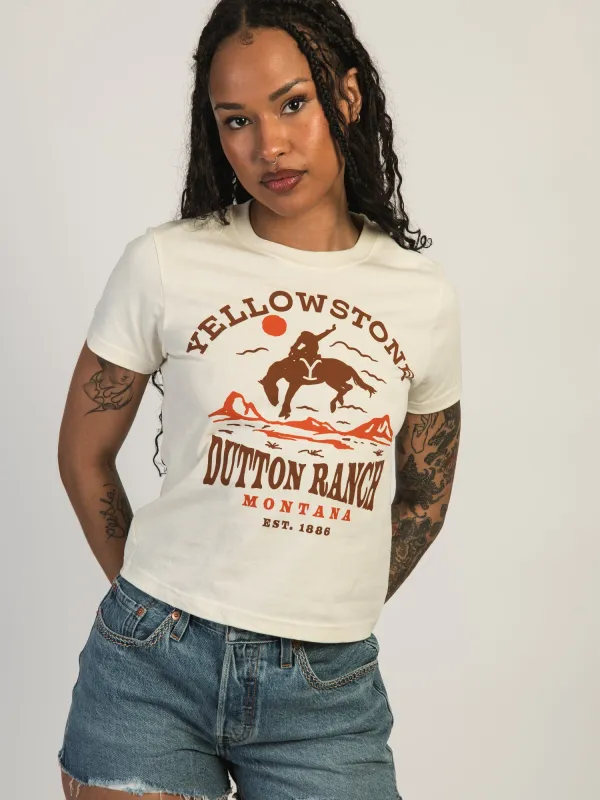 YELLOWSTONE RANCH BOXY TEE sold by Boathouse