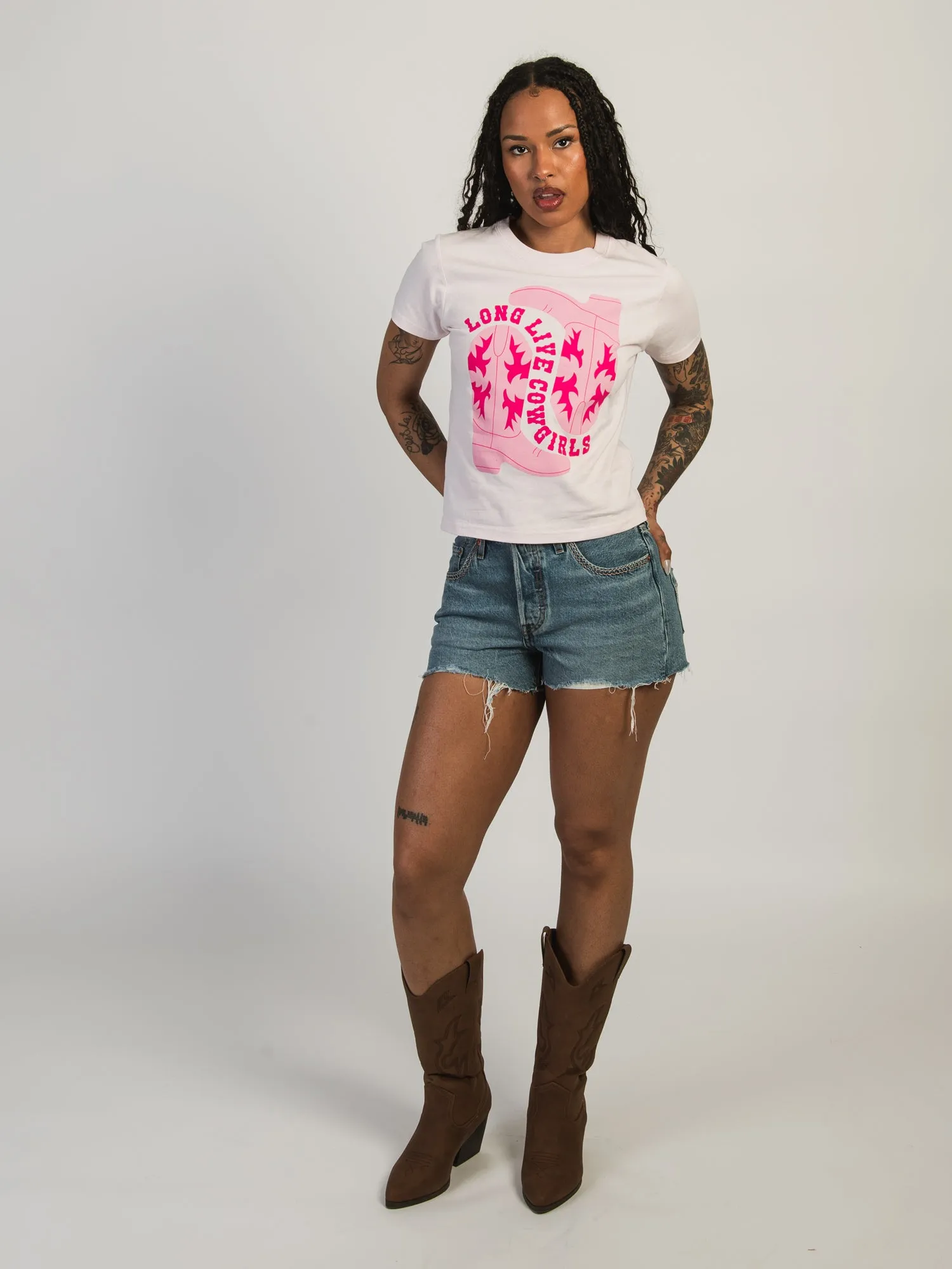 LONG LIVE COWGIRLS BOXY TEE sold by Boathouse product image thumbnail 2