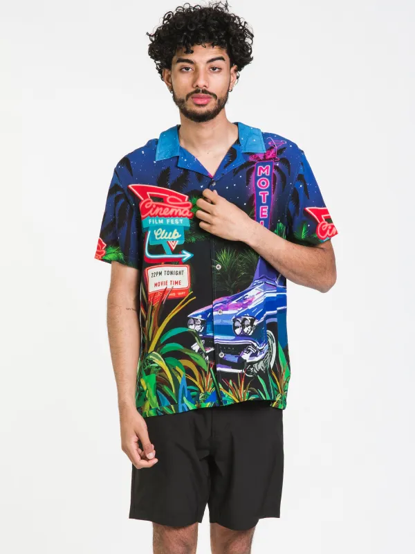 KOLBY GRAPHIC PRINT RAYON BUTTON UP SHORT SLEEVE SHIRT - CLEARANCE sold by Boathouse