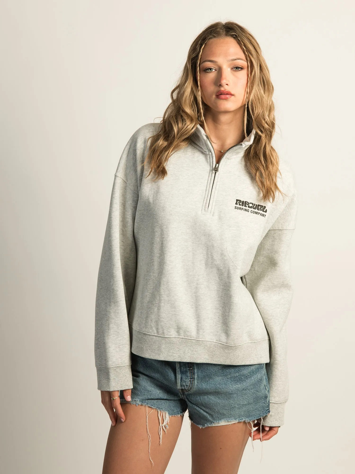 RIP CURL SURF PUFF QUARTER ZIP - GREY sold by Boathouse product image thumbnail 2
