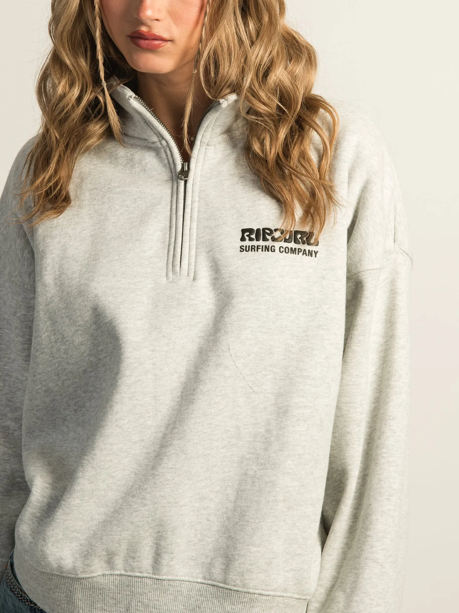 RIP CURL SURF PUFF QUARTER ZIP - GREY sold by Boathouse product image thumbnail 5