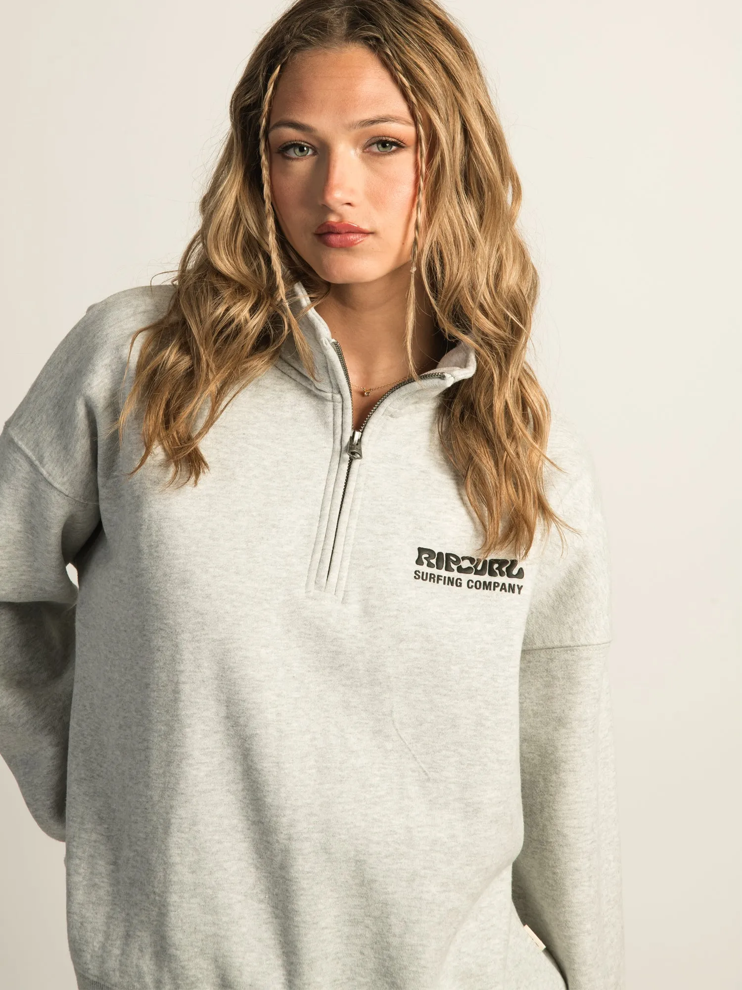 RIP CURL SURF PUFF QUARTER ZIP - GREY sold by Boathouse product image thumbnail 4