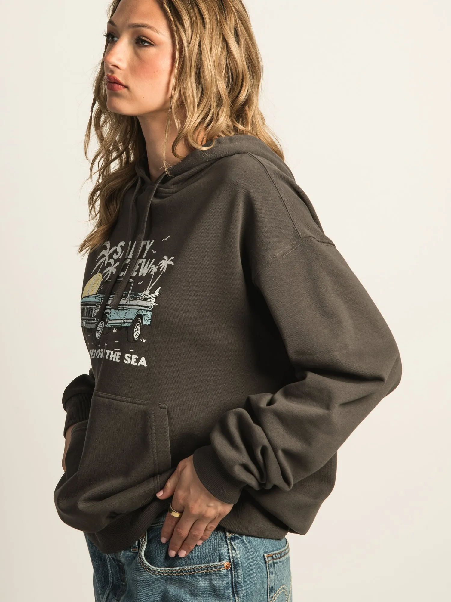 SALTY CREW TAILGATE HOODIE - CHARCOAL sold by Boathouse product image thumbnail 4