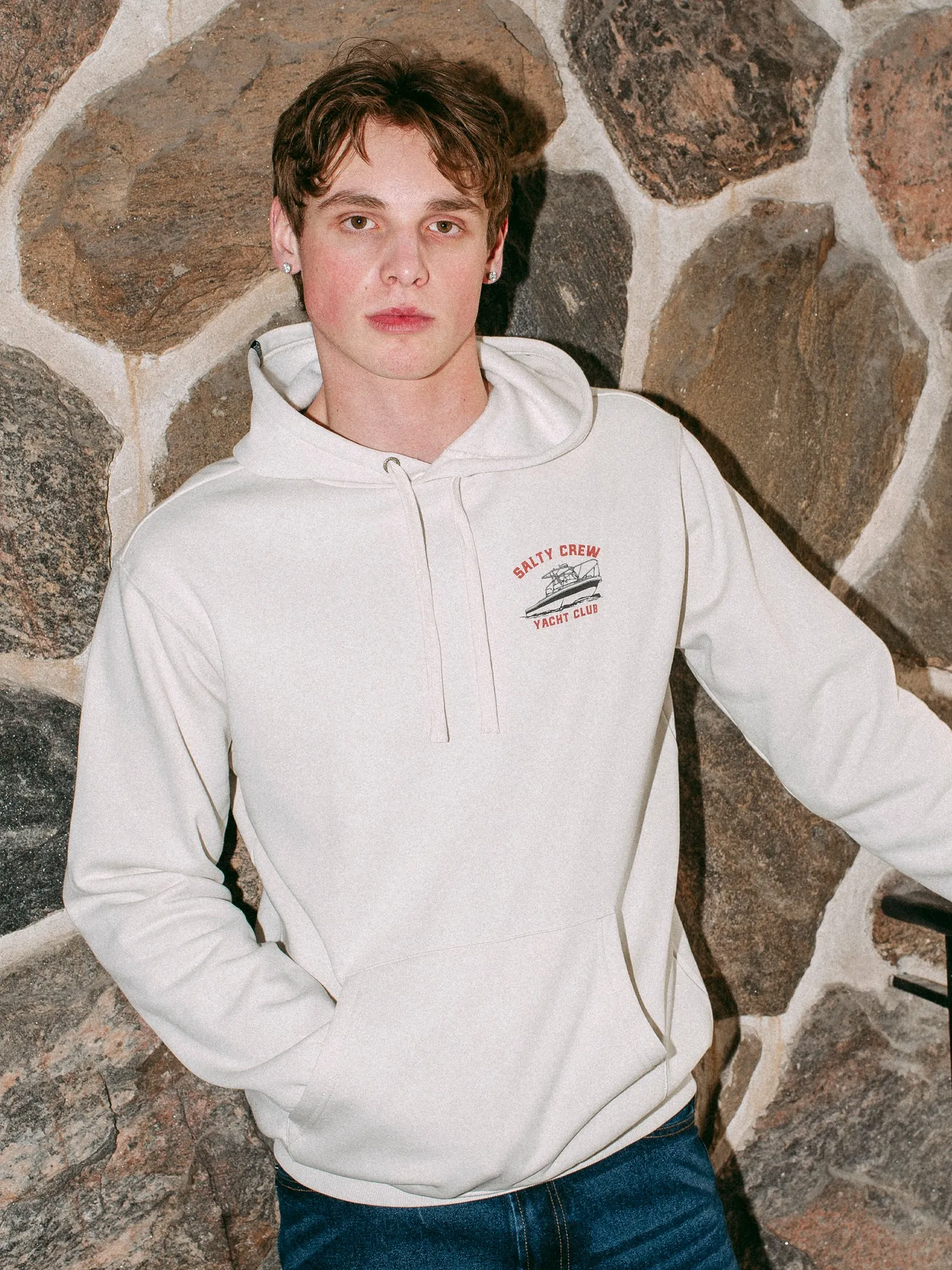 SALTY CREW YACHT CLUB PULLOVER HOODIE sold by Boathouse product image thumbnail 2