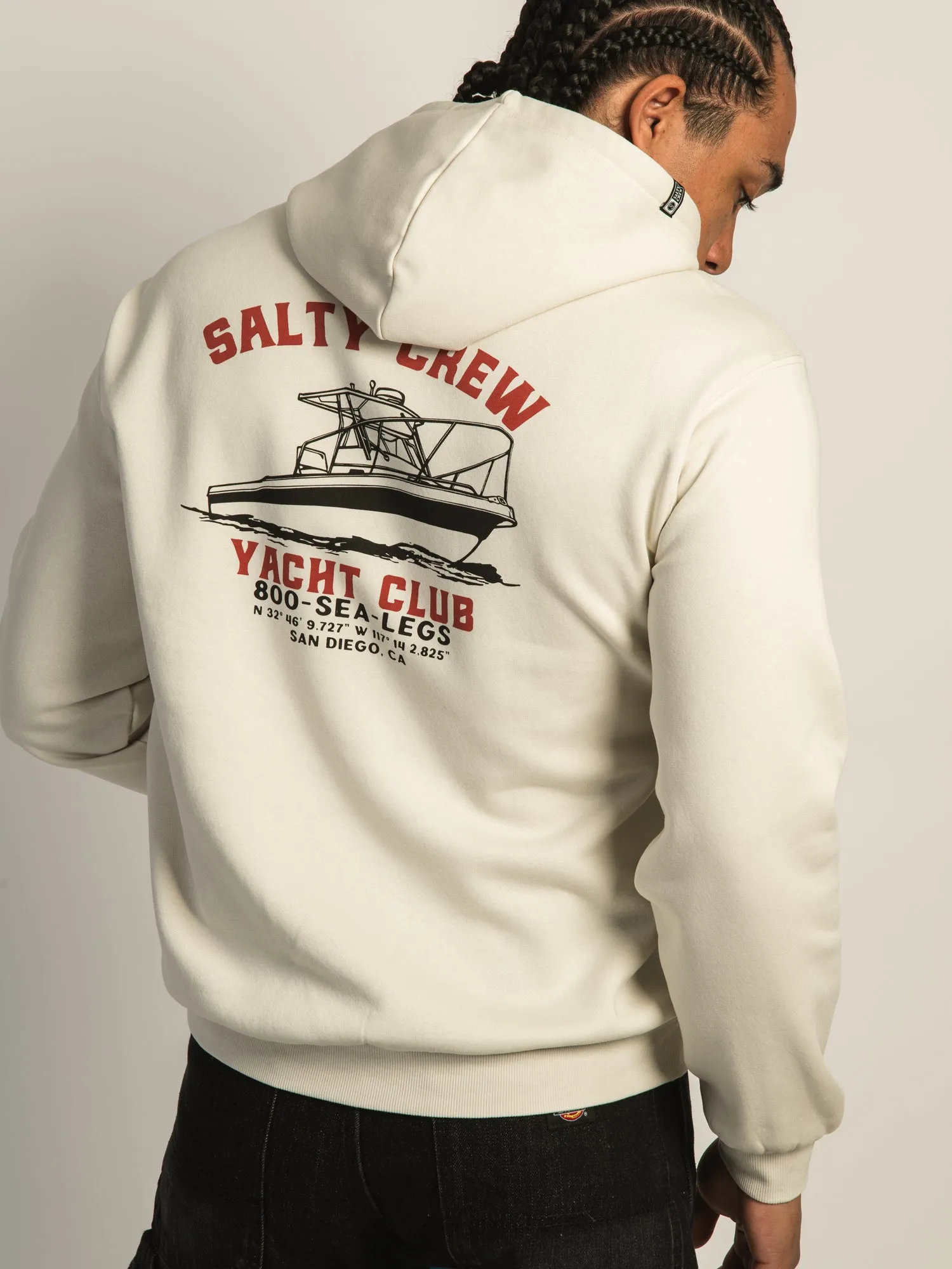 SALTY CREW YACHT CLUB PULLOVER HOODIE sold by Boathouse product image thumbnail 3