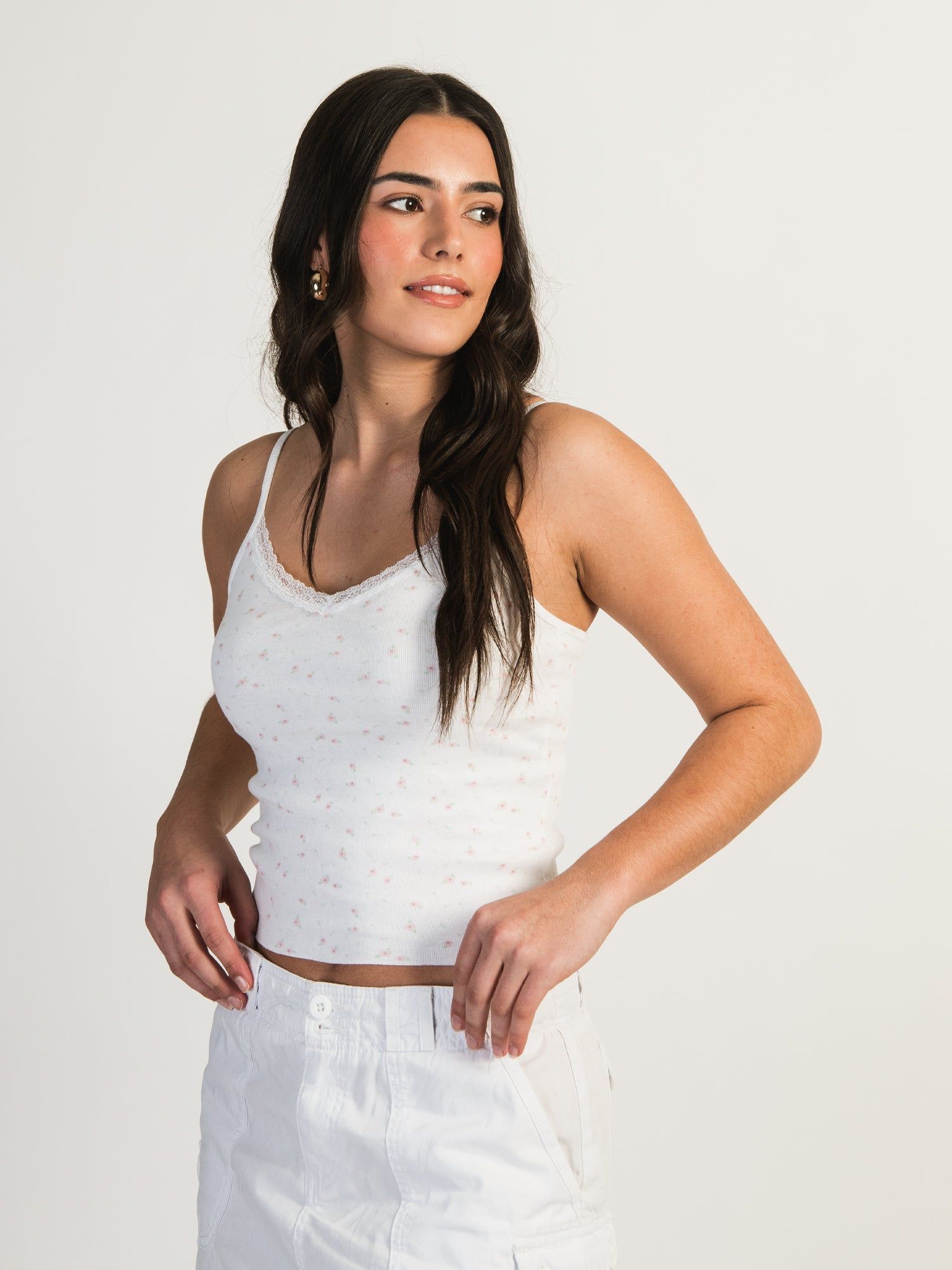 HARLOW ISLA DITSY TANK TOP - BABY PINK - CLEARANCE sold by Boathouse product image thumbnail 2