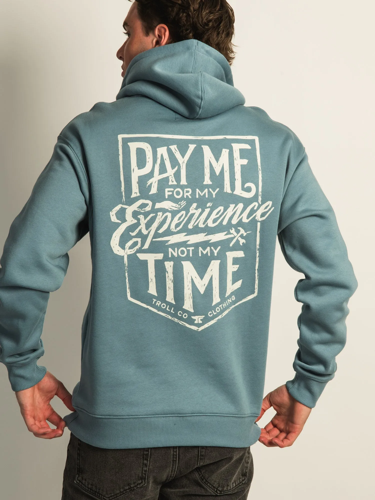 TROLL CO. PAY ME PULL OVER HOODIE sold by Boathouse