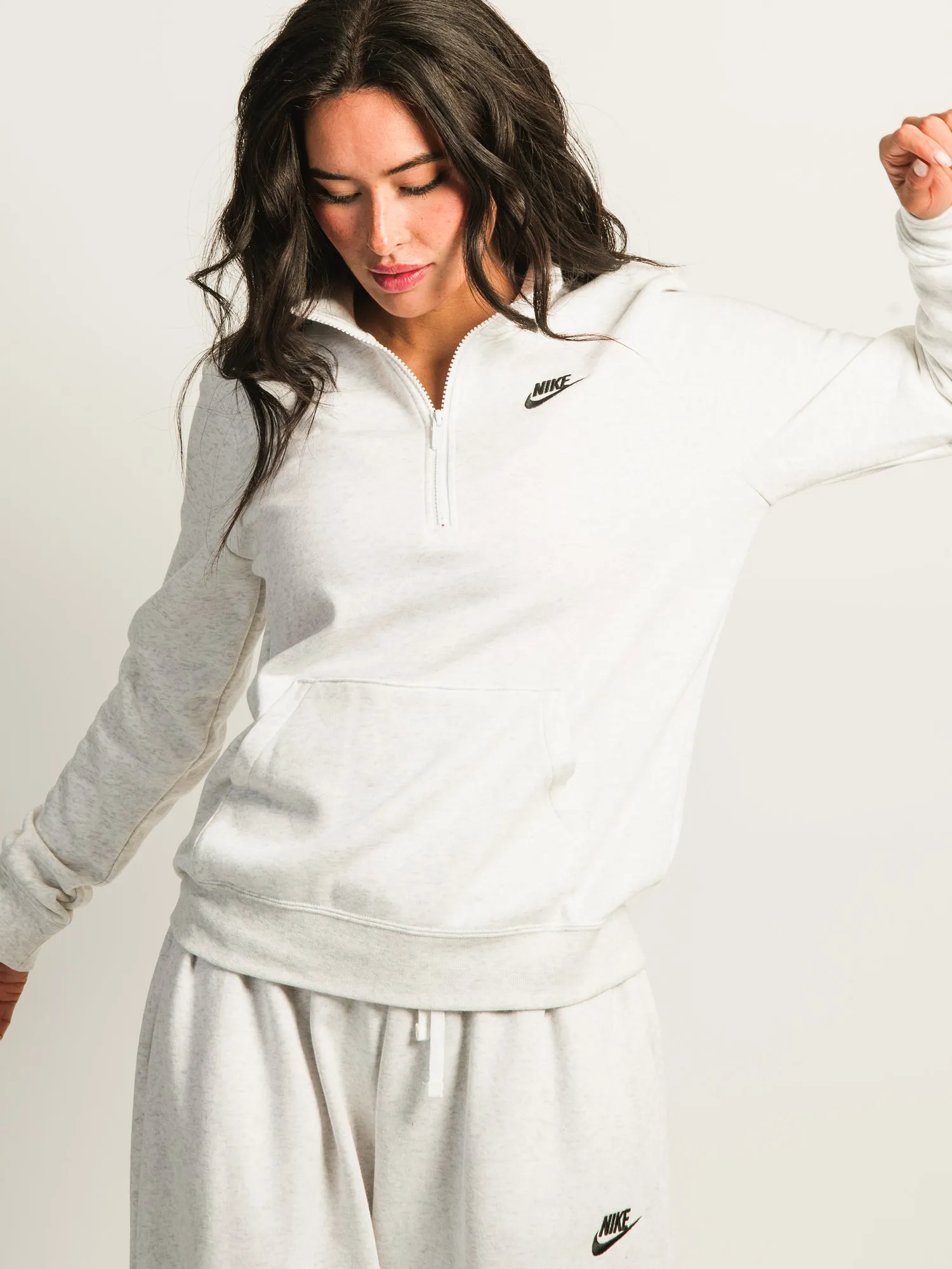 NIKE SPORTSWEAR CLUB FLEECE QUARTER ZIP - BIRCH sold by Boathouse product image thumbnail 4