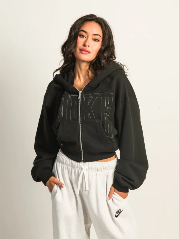 NIKE SPORTSWEAR STREET CROP FULL ZIP HOODIE sold by Boathouse