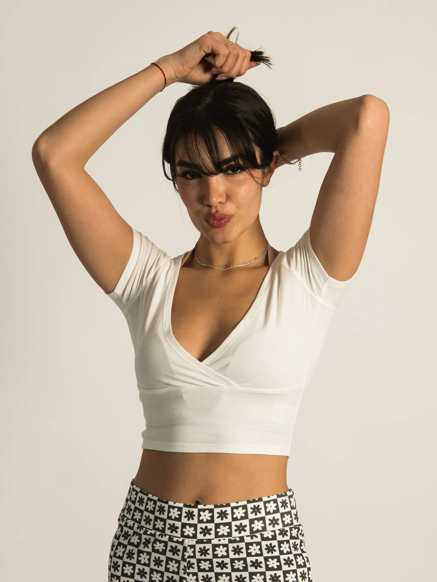 HARLOW DORA SOLID VNECK TEE - CLEARANCE sold by Boathouse product image thumbnail 3