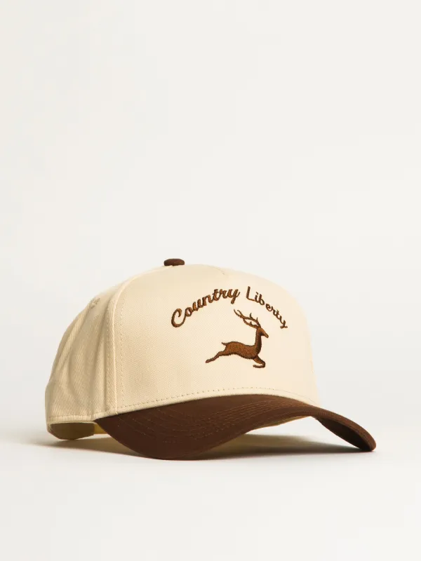 COUNTRY LIBERTY 2 TONE BROWN DEER HAT made by Boathouse