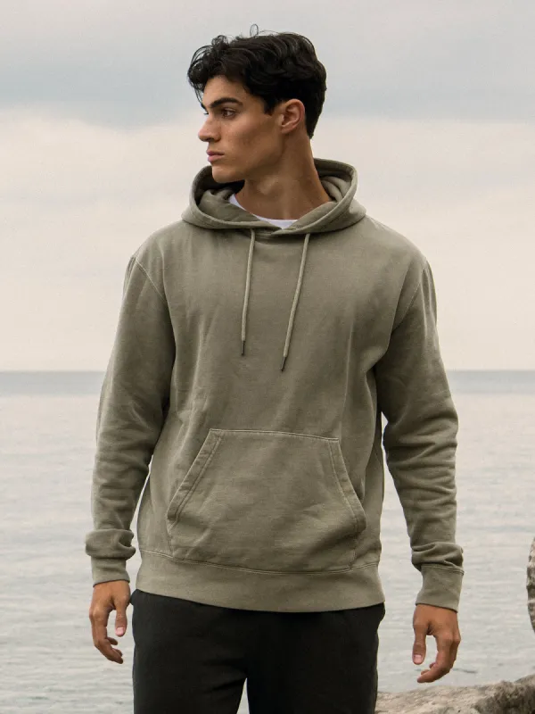 KOLBY PARKER GARMET DYE HOODIE - SAGE sold by Boathouse