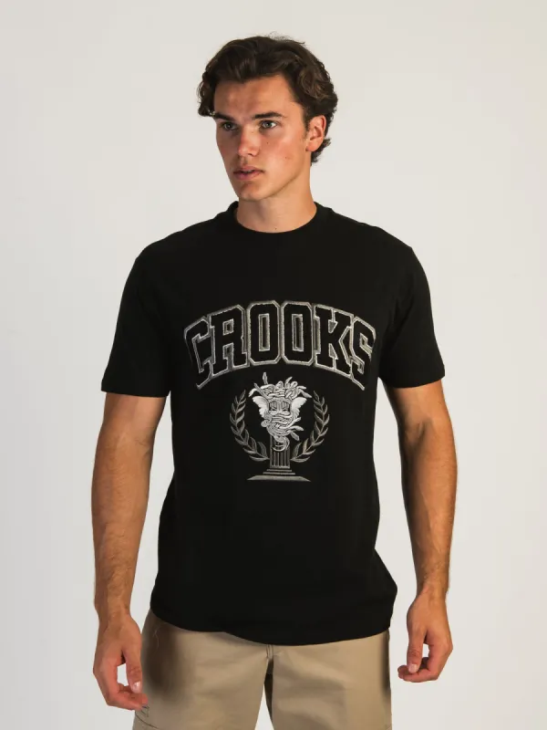 CROOKS & CASTLES COLLEGIATE GROUP EMBROIDERED T-SHIRT sold by Boathouse