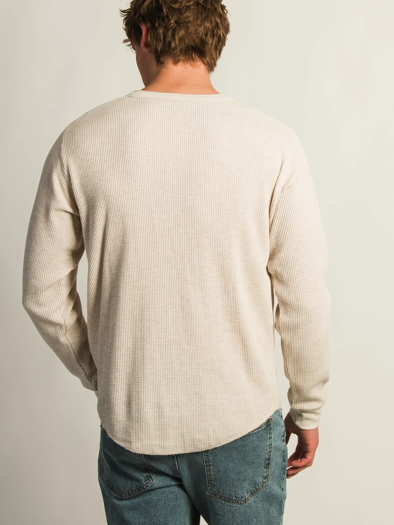KOLBY WAFFLE HENLEY - OATMEAL sold by Boathouse product image thumbnail 5