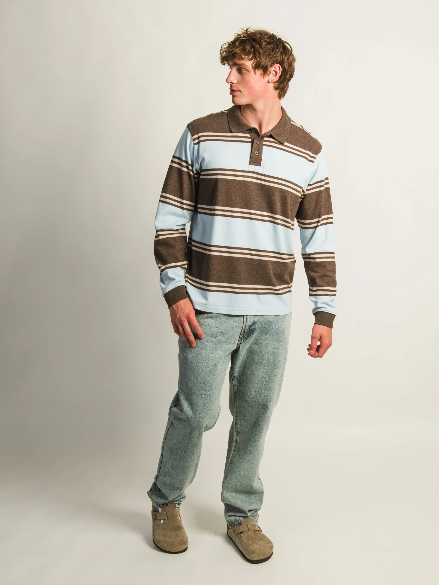 KOLBY LONG SLEEVE RUGBY SHIRT - SKY sold by Boathouse product image thumbnail 3