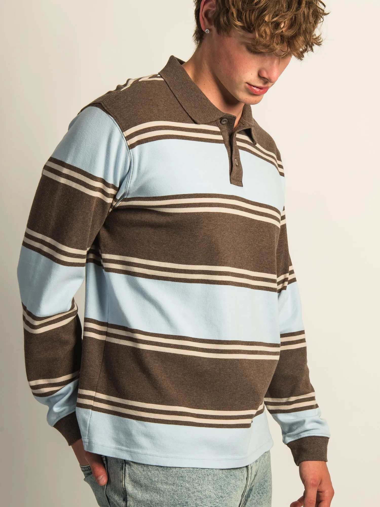 KOLBY LONG SLEEVE RUGBY SHIRT - SKY sold by Boathouse product image thumbnail 5