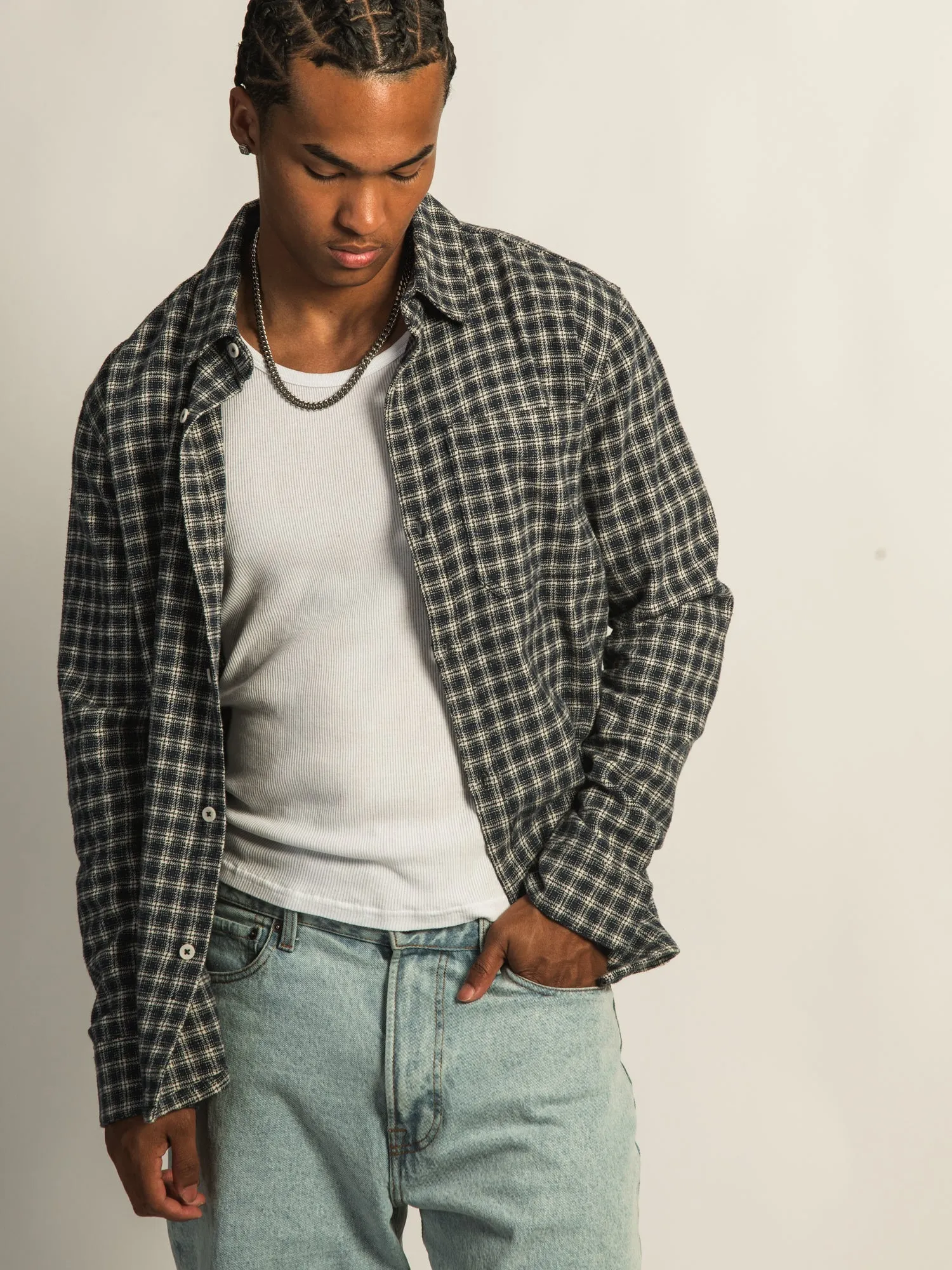 KOLBY 90S FLANNEL - BLUE sold by Boathouse product image thumbnail 3