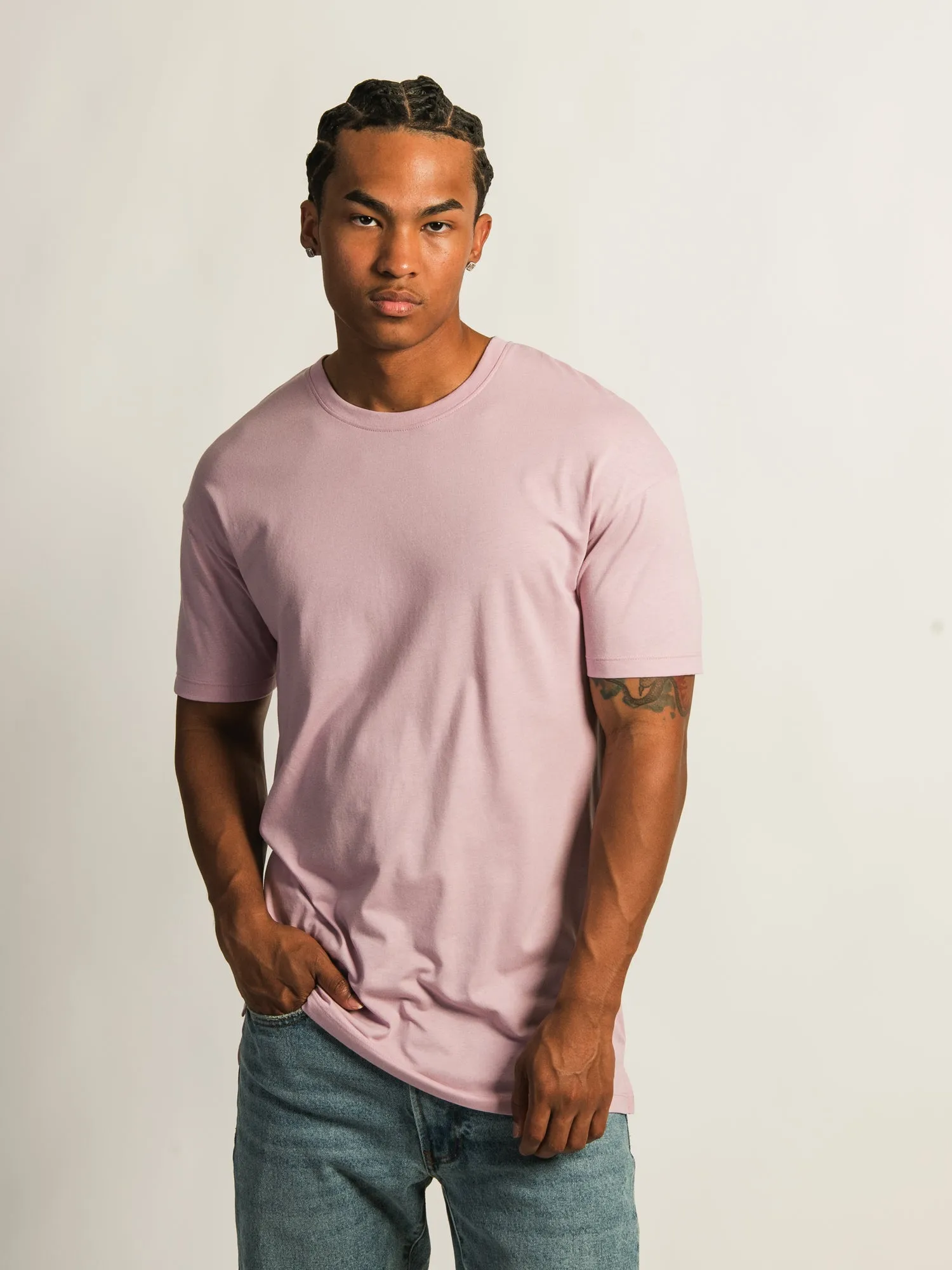 LONG FIT TEE- ROSE sold by Boathouse