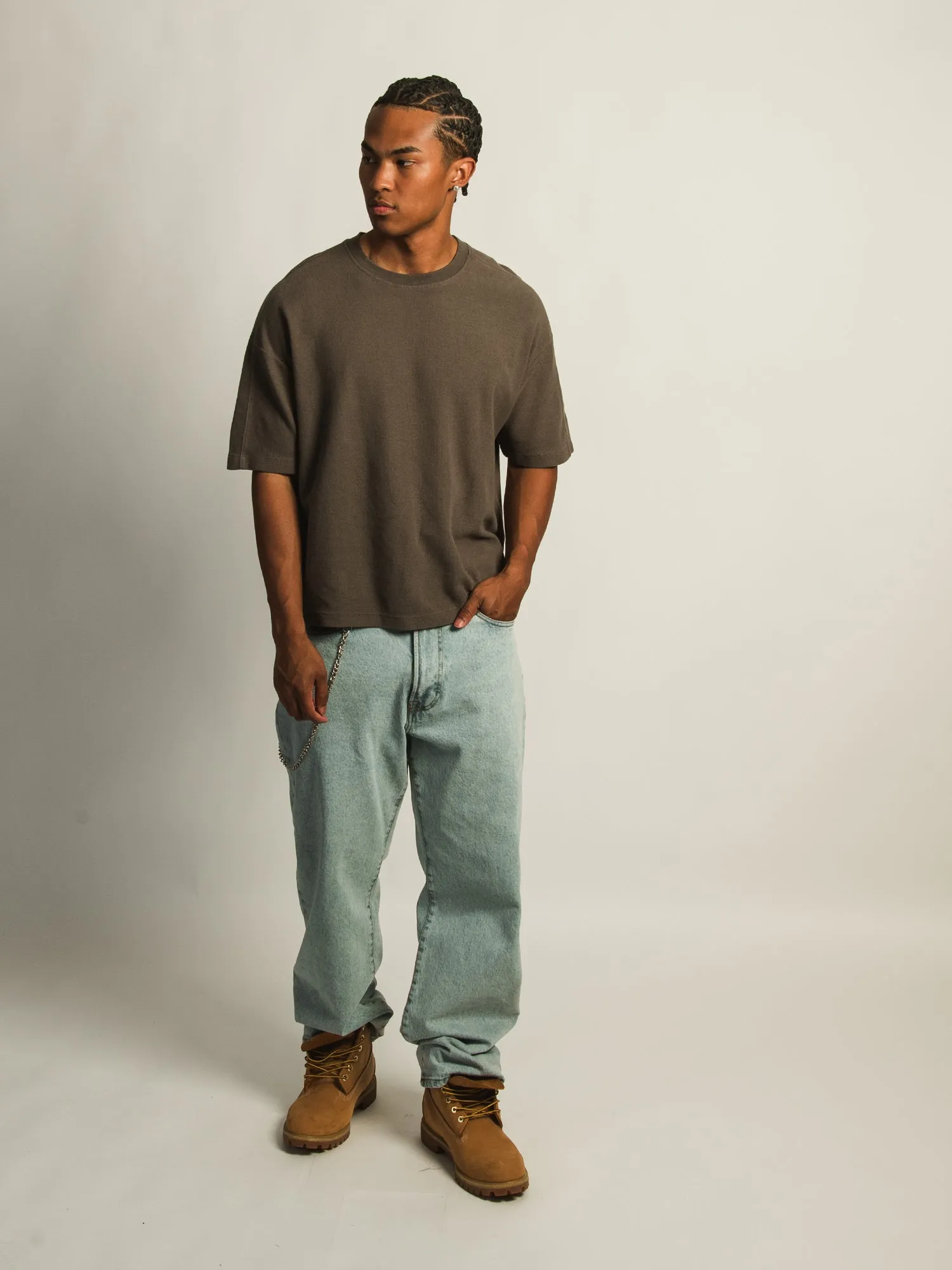 KOLBY SHORT CUT KNIT TEE- IRON sold by Boathouse product image thumbnail 2