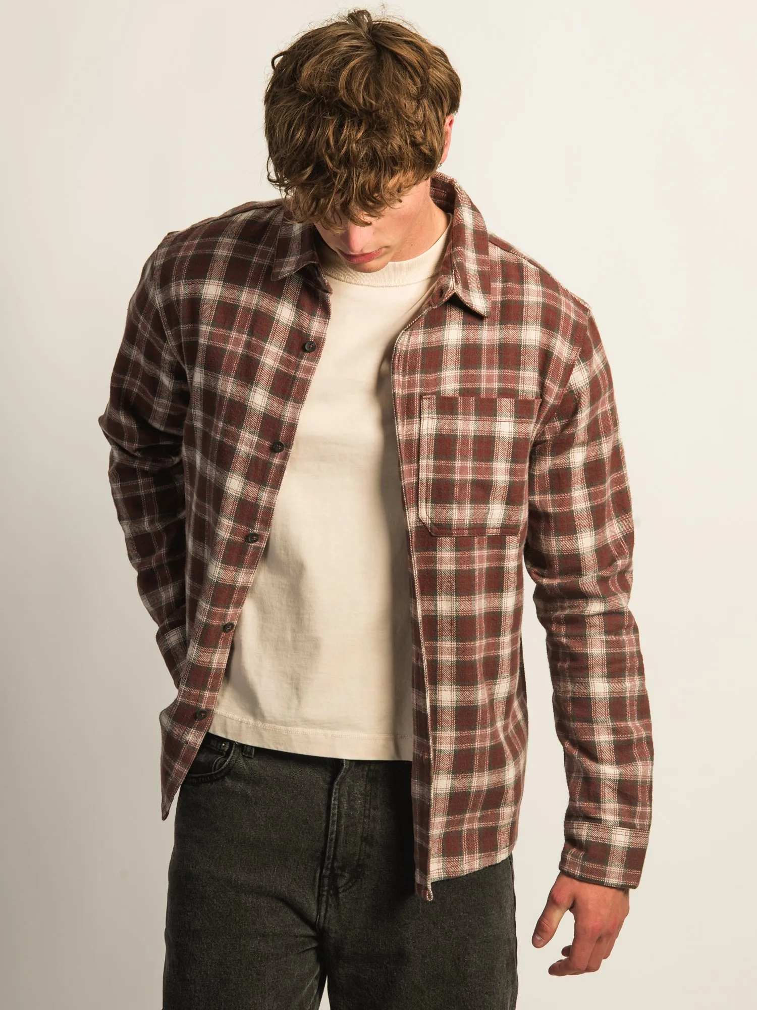 KOLBY 90S FLANNEL-BURGUNDY sold by Boathouse product image thumbnail 3