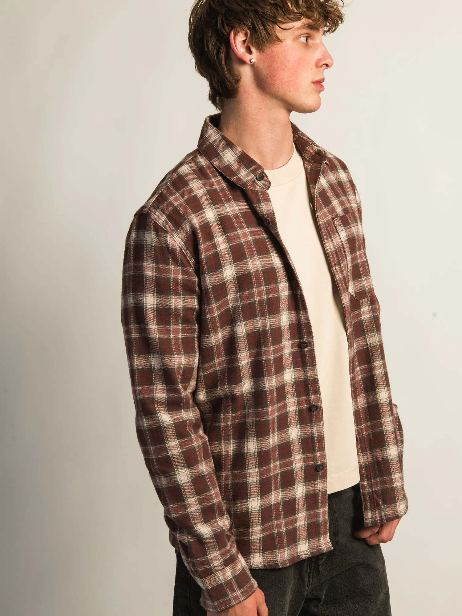 KOLBY 90S FLANNEL-BURGUNDY sold by Boathouse product image thumbnail 4