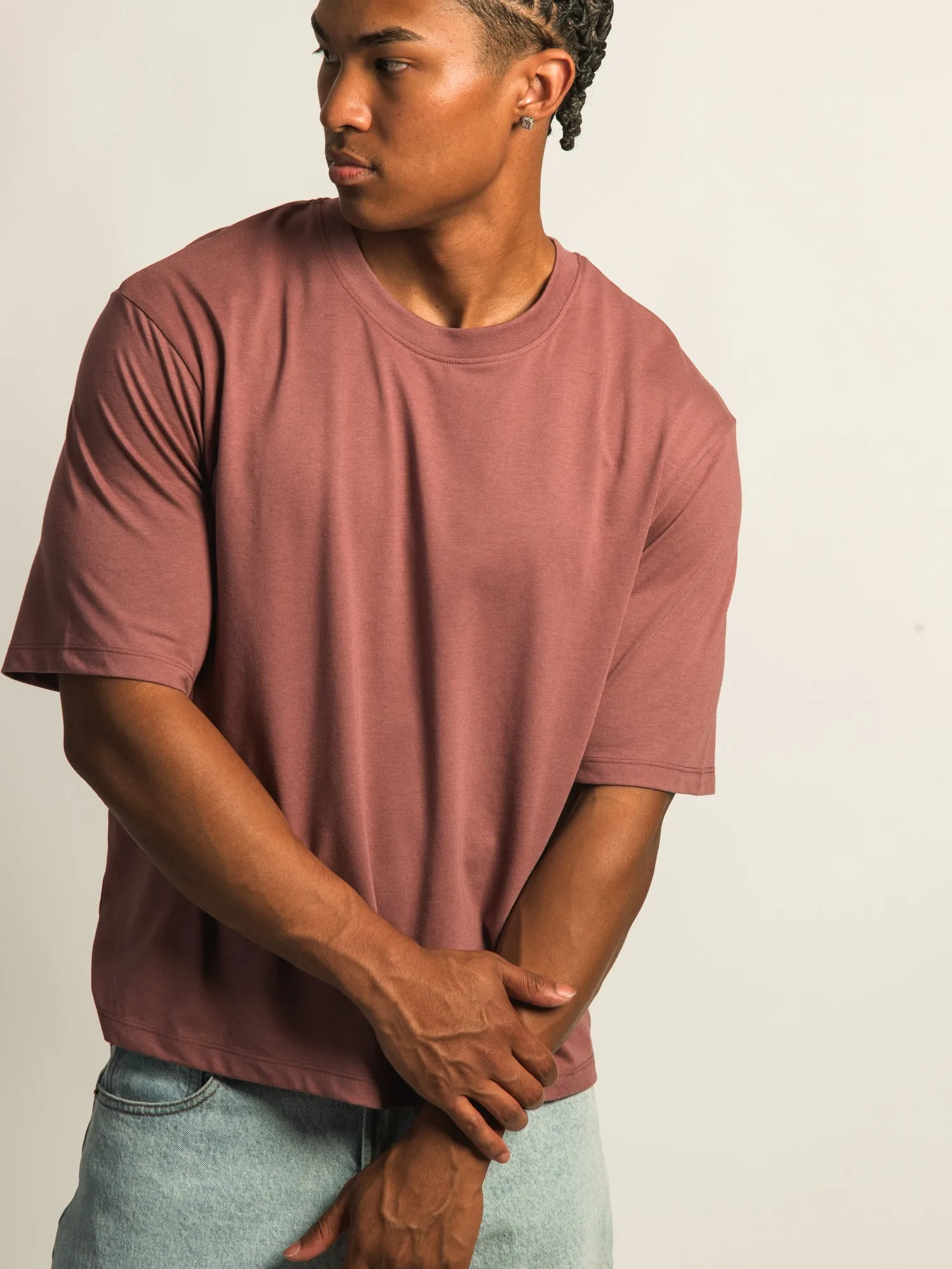 SHORT CUT TEE - BURGUNDY sold by Boathouse product image thumbnail 3