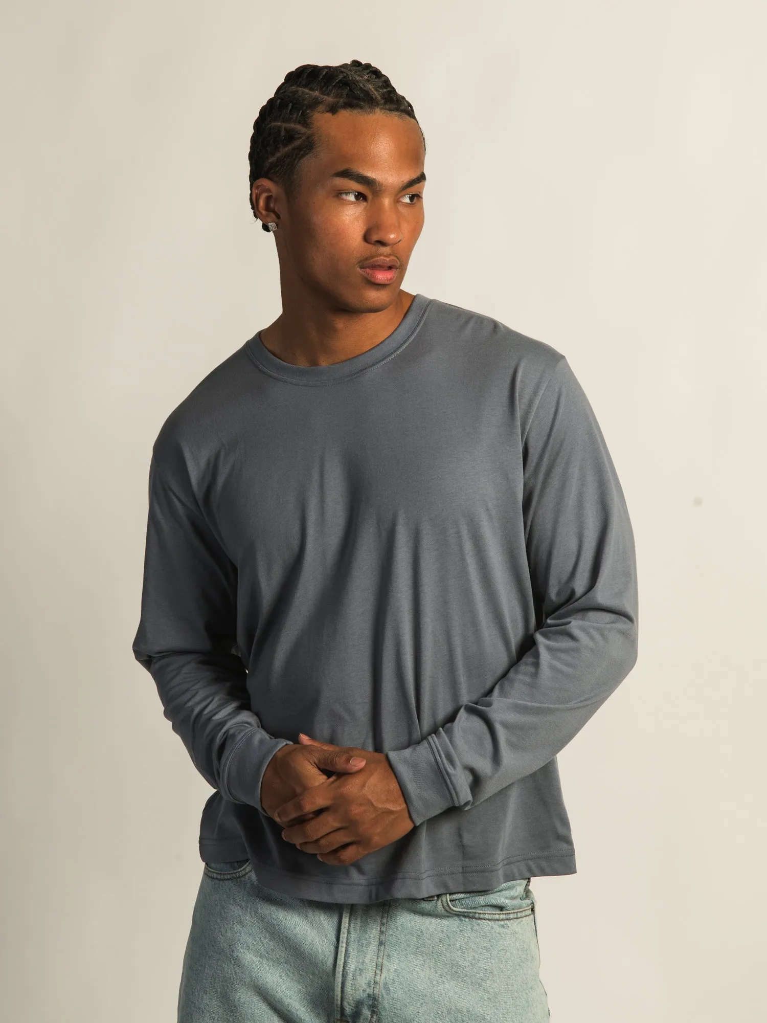 LONG SLEEVE TEE - BLUE sold by Boathouse product image thumbnail 3