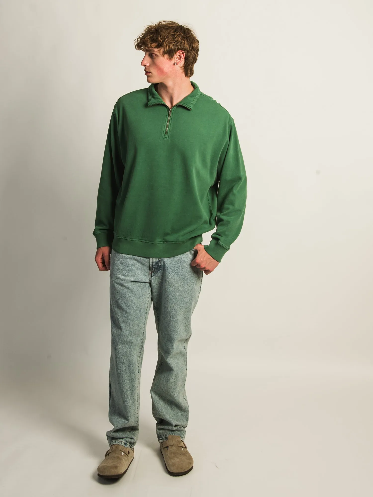 KOLBY RELAXED FIT QUARTER ZIP - PINE sold by Boathouse product image thumbnail 2