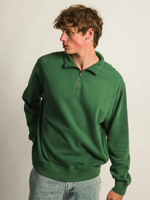 KOLBY RELAXED FIT QUARTER ZIP - PINE sold by Boathouse