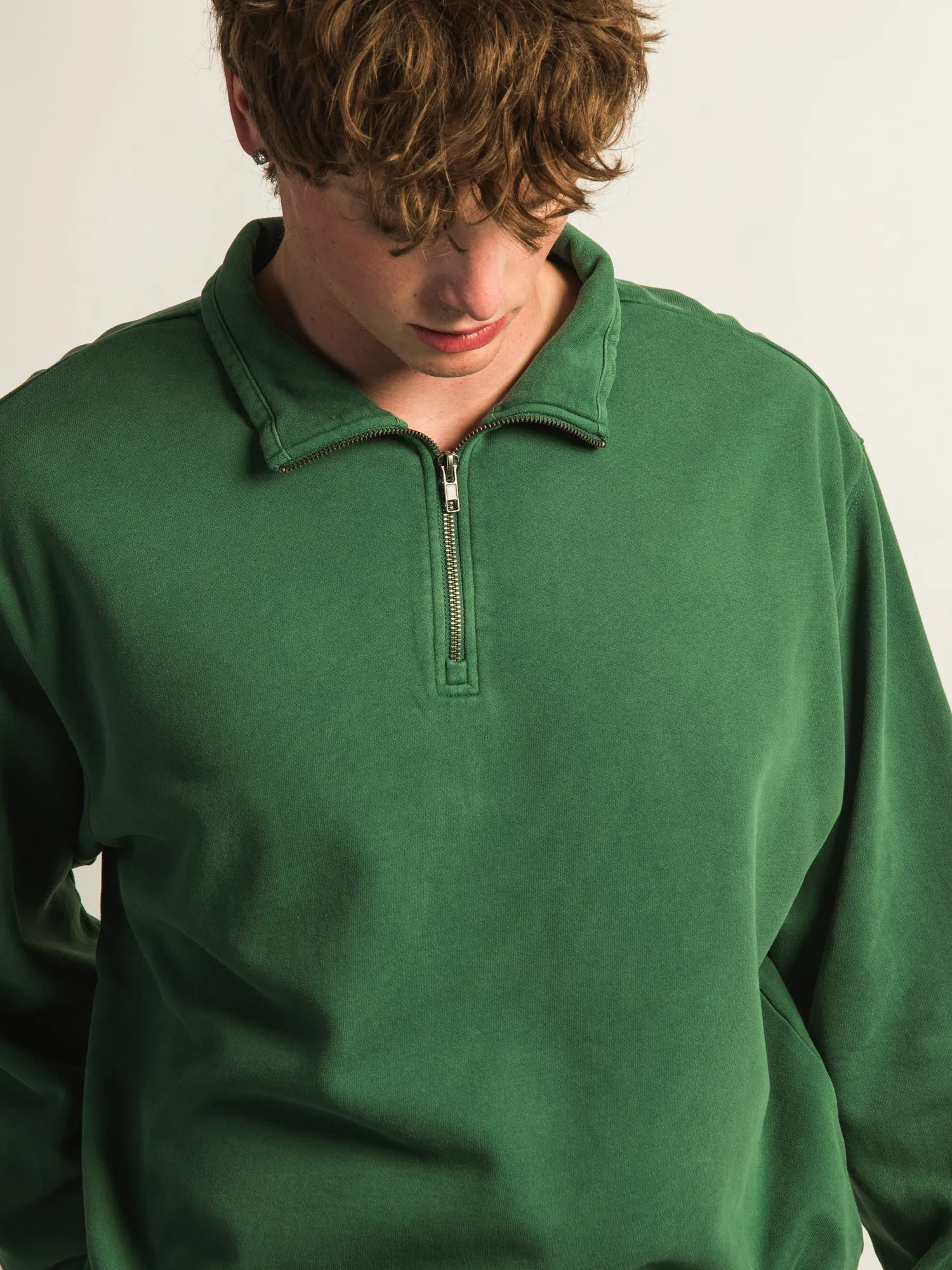 KOLBY RELAXED FIT QUARTER ZIP - PINE sold by Boathouse product image thumbnail 3