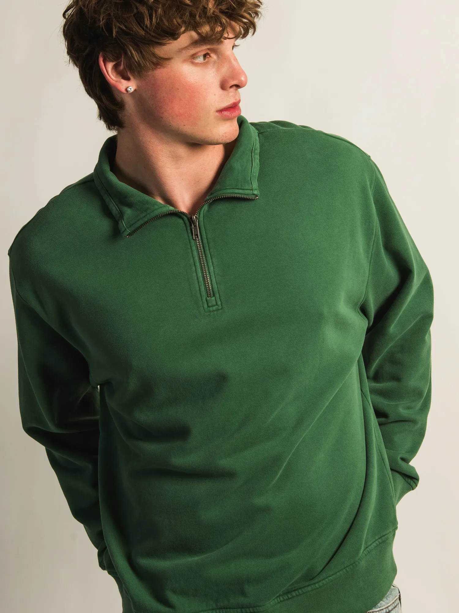 KOLBY RELAXED FIT QUARTER ZIP - PINE sold by Boathouse product image thumbnail 4